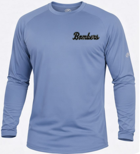 Womens Long Sleeve Performance Shirt - Script Logo
