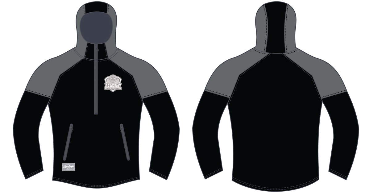 Long Sleeve Hooded Jacket - Bombers Academy Logo