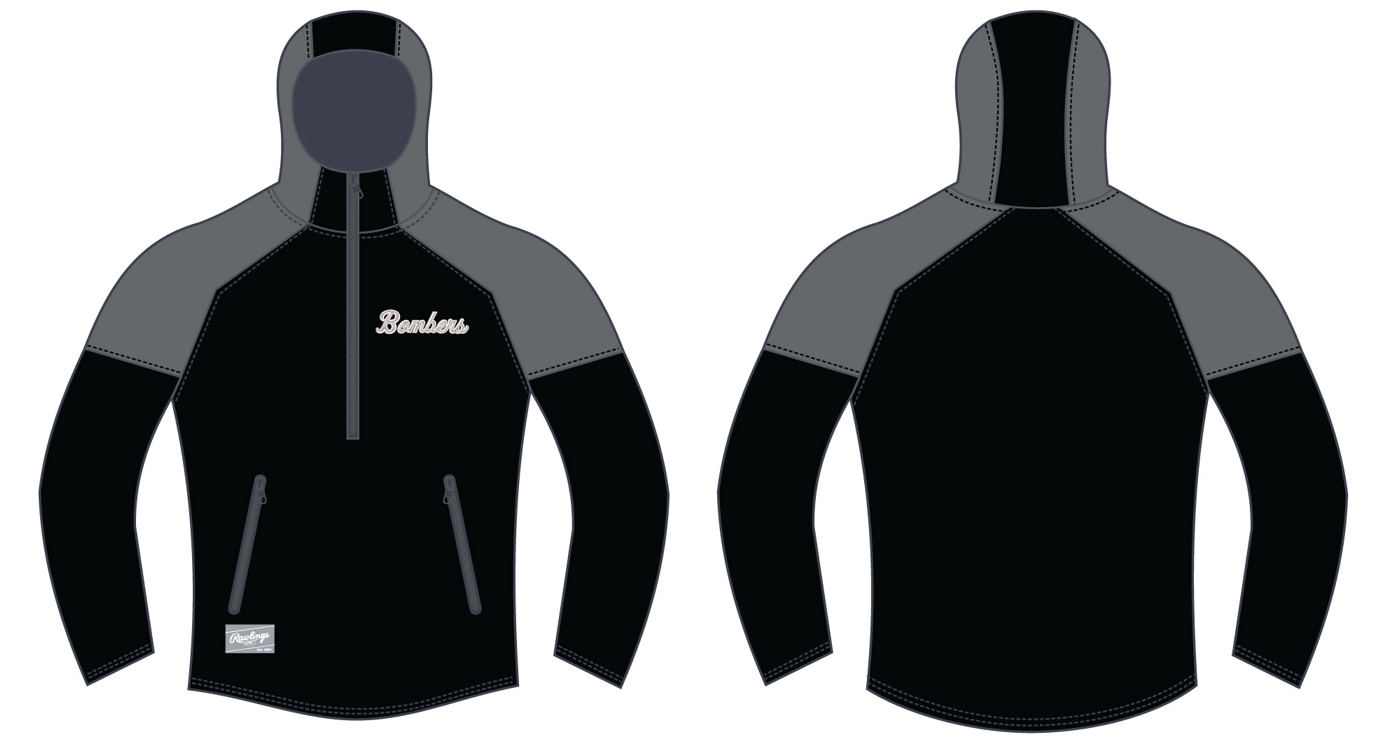 Long Sleeve Hooded Jacket - Bombers Script Logo