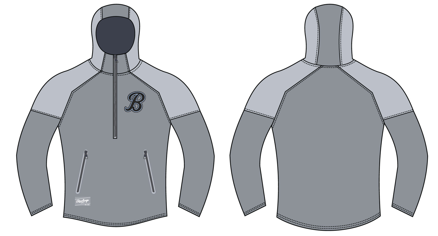 Long Sleeve Hooded Jacket - B Logo