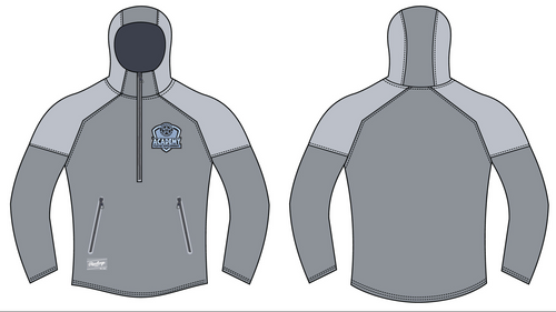 Long Sleeve Hooded Jacket - Bombers Academy Logo