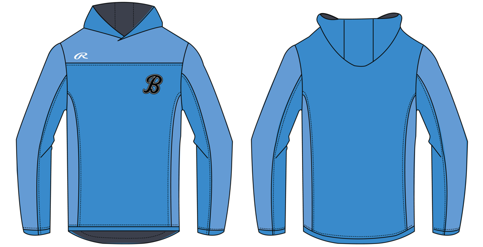 Lightweight Athletic Hoodie - Bombers B Logo
