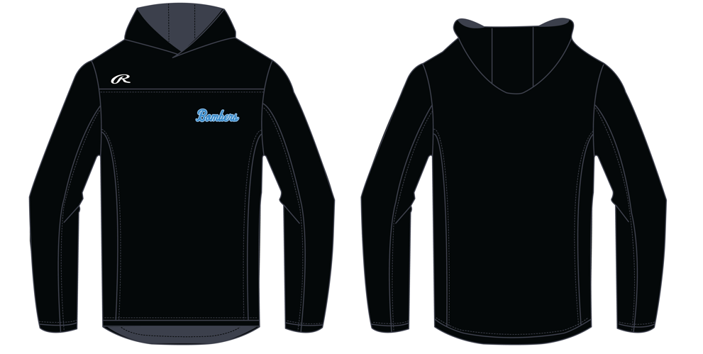 Lightweight Athletic Hoodie - Bombers Script Logo