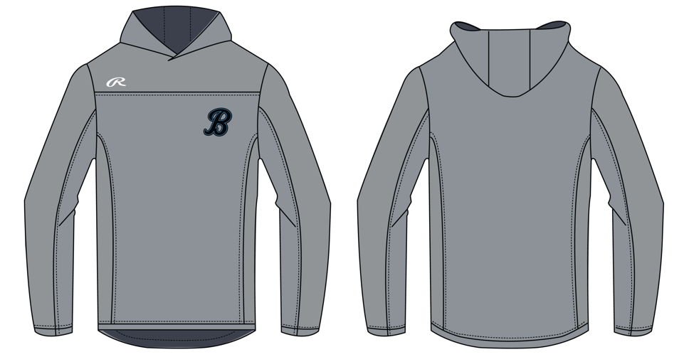 Lightweight Athletic Hoodie - Bombers B Logo