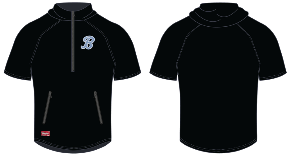 Short Sleeve Hooded Jacket - Bombers B Logo