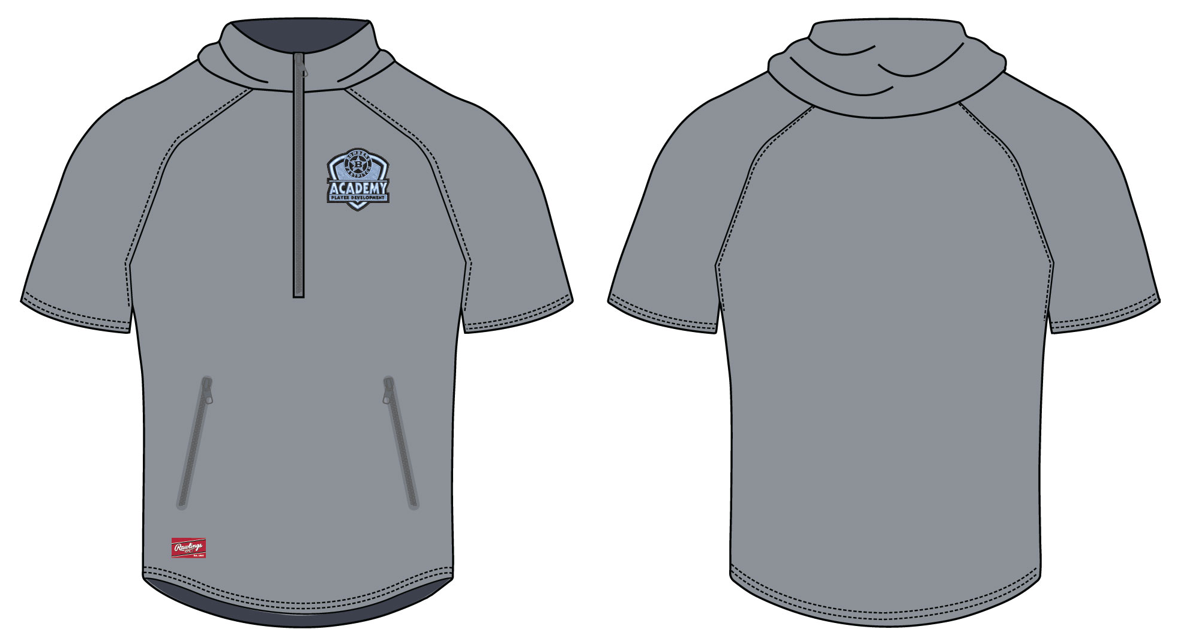 Short Sleeve Hooded Jacket - Bombers Academy Logo