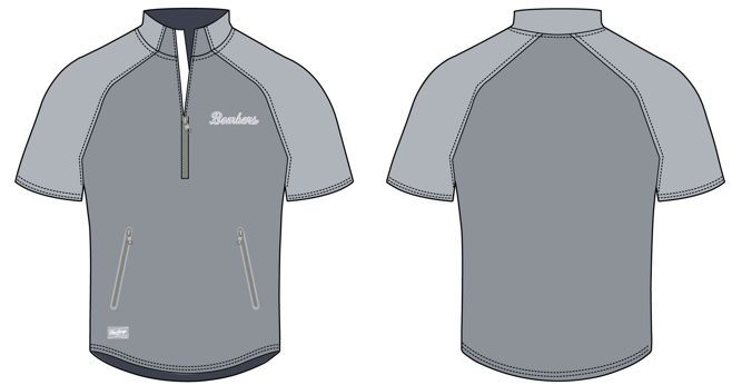 Short Sleeve Cage Jacket - Bombers Script Logo