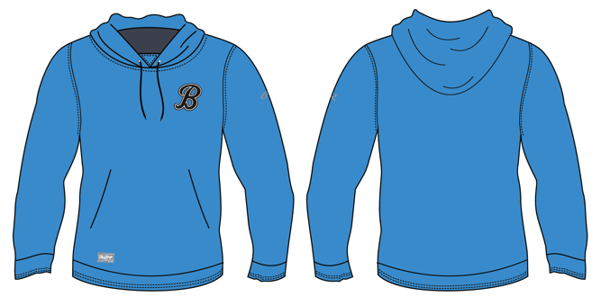 Performance Pullover Hoodie - B Logo