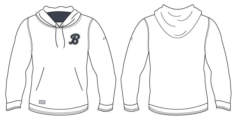 Performance Pullover Hoodie - B Logo