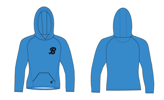 Women's Fleece Hoody - B Logo